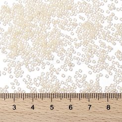 MIYUKIラウンドロカイユビーズ  日本製シードビーズ  （染められた象牙の中のrr2217)  15/0  1.5mm  穴：0.7mm  約5555PCS /ボトル  10 G /ボトル&nbsp;SEED-JP0010-RR2217