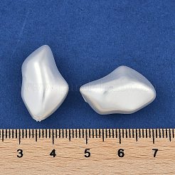 ガラスの輪郭の真珠ビーズ  パールカラーの  ナゲット  ホワイト  22.5~23x14~14.5x12mm  穴：1.2mm&nbsp;HY-Z001-16