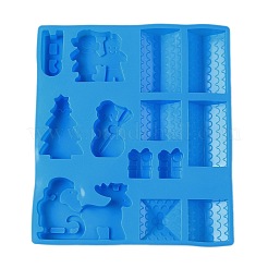 長方形 DIY 食品グレード シリコン型  ケーキ型  ランダムな色  260x233x26mm  内径：36~78mm&nbsp;DIY-K075-36