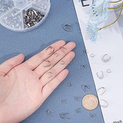 304ステンレススチールスナップオンベイル  ステンレス鋼色  6.5~14x6~11x3~7mm  295個/箱&nbsp;STAS-UN0019-19P