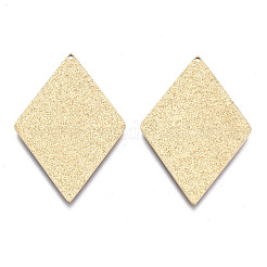 316サージカルステンレスペンダント  菱形  14KGP本金メッキ  32x21.5x1mm  穴：0.9mm&nbsp;LS-STAS-N097-049B-02
