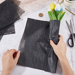 ミルクコットンブーケラッピングクラフトペーパー  ウェディングパーティーデコレーション  正方形  ブラック  300x300x0.01mm  38個/セット&nbsp;DIY-WH20007-28C