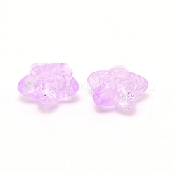 樹脂ビーズ  クラックルビーズ  スター  プラム  10.5~11x10.5~11x5.5mm  穴：1.8mm  20個/袋&nbsp;RESI-CJC0013-02B