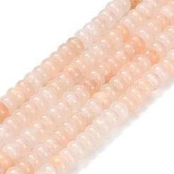 天然石ピンクアベンチュリンビーズ連売り  ロンデル  4x2mm  穴：0.9mm  約160~162個/連  14.96~15.16インチ（38~38.5cm）&nbsp;G-Z110-B26-2x4mm