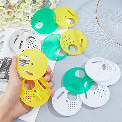 ステンレススチールとプラスチック製の蜂の巣箱の入り口ゲート16個、4つのスタイル  エントランスディスク  養蜂設備蜂の巣ツール  フラットラウンド  ミックスカラー  4個/スタイル&nbsp;AJEW-GA0003-14