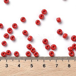 375g15色ガラスシードビーズ  不透明色  ラウンド  ミックスカラー  6/0  4~5x2.5~4.5mm  穴：1.2~1.5mm  25 G /カラー&nbsp;SEED-JP0004-02-4mm