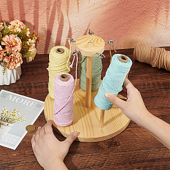 木製糸ホルダー1セット  刺繍用  キルティングとミシン糸の保管  湯通しアーモンド  200x230mm&nbsp;DIY-BC0013-96