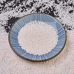 MIYUKIデリカビーズ  シリンダー  日本製シードビーズ  11/0  （db1520)マット不透明なビスクホワイトab  1.3x1.6mm  穴：0.8mm  約2000個/10g&nbsp;X-SEED-J020-DB1520