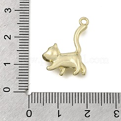 合金3dペンダント  猫の形のチャーム  ゴールドカラー  23x16x6mm  穴：1.6mm&nbsp;FIND-E047-01G