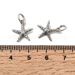 オーシャン925 スターリングシルバー ヒトデチャーム  アンティークシルバー  13.5x12.5x3mm  丸カン：5.8x1.1ミリ  内径：3.7mm&nbsp;STER-K188-12AS