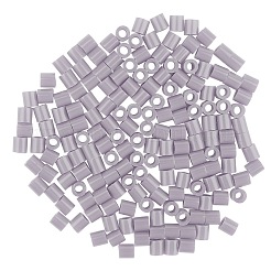 子供用1箱5mmメルティビーズpediyヒューズビーズリフィル  チューブ  グレー  5x5mm  穴：3mm  約500個/箱&nbsp;DIY-X0047-45-B