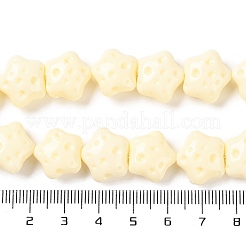 合成サンゴビーズ連売り  染め  スター  モカシン  15.5x15.5x8mm  穴：1mm  約26個/連  13.98~14.17インチ（35.5~36cm）&nbsp;G-C103-A01-02