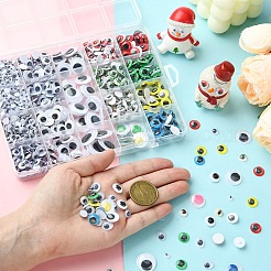 20 スタイル 揺れる 動く目 カボション DIY スクラップブック クラフト おもちゃ アクセサリー  ミックスカラー  4~20x2~5.5mm&nbsp;KY-YW0001-69