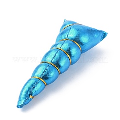 クロス＆PPホーンオーナメントアクセサリー  DIYユニコーンヘアバンド用  かわいい帽子  ディープスカイブルー  100.5x40x21.5mm&nbsp;FIND-WH0032-41A