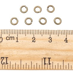 真鍮製オープンタイプ丸カン  ラウンド  カドミウムフリー＆鉛フリー  アンティークブロンズ  5x1mm  18ゲージ  内径：3mm  約6000個/500g&nbsp;JRC5MM-AB