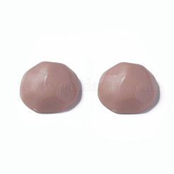 オペークアクリルカボション  多面カット  半円  ロージーブラウン  23x22x11mm  約140個/500g&nbsp;MACR-S373-138-A13