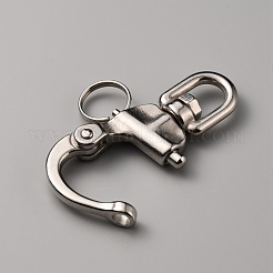 304ステンレススチール製回転留め具  ステンレス鋼色  71x50x13mm  穴：13x13mm  内径：19x19.5mm&nbsp;STAS-WH0029-43P