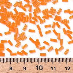 透明なガラスラッパビーズ  丸い穴  ダークサーモン  3~8x2mm  穴：0.7mm  約450g /ポンド&nbsp;SEED-N005-001-C11