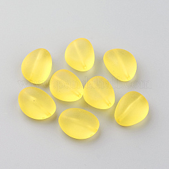 透明なアクリルビーズ  艶消し  ティアドロップ  ミックスカラー  18x13.5x8.5mm  穴：1.5mm  約366個/500g&nbsp;FACR-S050-M