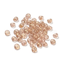 透明なアクリルビーズ  キャメル  5x4mm  穴：1.2mm  約100個/セット&nbsp;LS-OACR-E038-01H