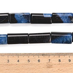 天然石瑪瑙ビーズ連売り  染めと未染色の混合  直方体の  ミックスカラー  19.5~21.5x9~10.5x9~10.5mm  穴：1.2~1.8mm  約20個/連  15.87''~16.26''（40.3~41.3センチメートル）&nbsp;GG-L001-H01-03