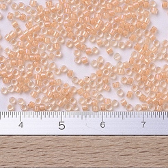 MIYUKIデリカビーズ  シリンダー  日本製シードビーズ  11/0  （db0067)薄桃の裏地  1.3x1.6mm  穴：0.8mm  約2000個/10g&nbsp;X-SEED-J020-DB0067