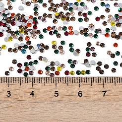 フラットバックガラスラインストーン  グレードA  バックメッキ  多面カット  半円  ミックスカラー  1.9~2mm  約1440個/袋&nbsp;RGLA-C002-SS6-M