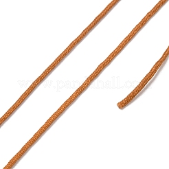 ナイロン編み糸1ロール  結び紐  中国の結び目  キャメル  1mm  約100.00ヤード（91.44m）/セット&nbsp;NWIR-PH0002-34