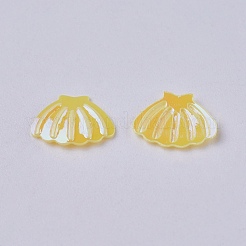オーナメントアクセサリープラスチック製スパンコール/スパンコールビーズ  穴なし/ドリルなしビーズ  シェル形状  ゴールド  6x8x0.6mm  約45359個/ポンド&nbsp;PVC-F002-C04