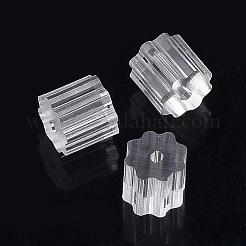 プラスチック製ピアスキャッチ  ピアスバックキャッチ  ポリゴン  透明  3x2.5mm  穴：0.5mm  約8300~8500個/袋&nbsp;KY-R011-05-01