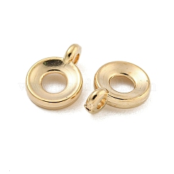 Ccb プラスチック チューブ ベイル  ロンデル  ゴールドカラー  11x8x2mm  穴：1.6mm  内径：3mm&nbsp;CCB-L014-26G