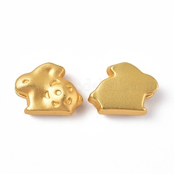 めっき合金ビーズラック  カドミウムフリー＆鉛フリー＆ニッケルフリー  兎  マットゴールドカラー  15x12x6.5mm  穴：3.5mm&nbsp;PALLOY-I215-28G