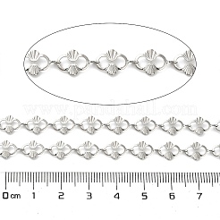 304ステンレススチールリンクチェーン  溶接されていない  ステンレス鋼色  11x6.5x0.5mm&nbsp;CHS-A016-67P-A