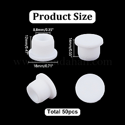 シリコンプラグ50個  シーリングプラグ  ホワイト  18x12mm&nbsp;FIND-AR0006-83