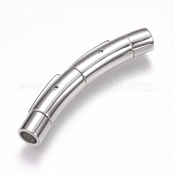 変色しにくい304ステンレススチール製バヨネット留め具  ステンレス鋼色  41x6mm  穴：4mm&nbsp;STAS-O114-053P-A