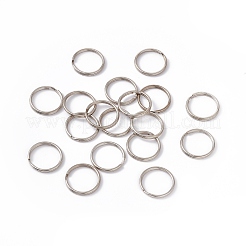アイアン製キーリング  プラチナ  24x2.5mm  内径：20mm&nbsp;IFIN-C057-24mm