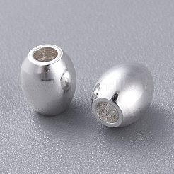 201ステンレスビーズ  バレル  銀  6x5mm  穴：2mm&nbsp;STAS-K210-37A-S