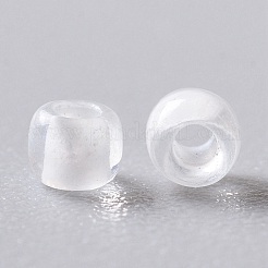 TOHOラウンドシードビーズ  日本製シードビーズ  （981f）白い裏地のクリスタルマット  11/0  2.2mm  穴：0.8mm  約1110PCS /ボトル  10 G /ボトル&nbsp;SEED-JPTR11-0981F
