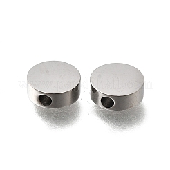 304ステンレススチールビーズ  フラットラウンド  ステンレス鋼色  8x3mm  穴：1.8mm&nbsp;STAS-D382-22AS