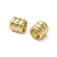 真鍮ビーズ  コラム  18KGP本金メッキ  4.5x4mm  穴：2.5mm&nbsp;KK-B142-16G