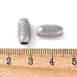 201ステンレスビーズ  オーバル  ステンレス鋼色  12x6mm  穴：3mm&nbsp;STAS-Z124-05P