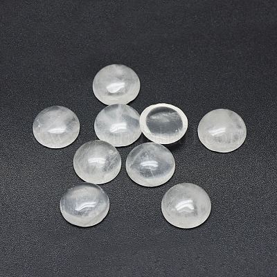 天然水晶カボション  ロッククリスタルカボション  半円  12x4~4.5mm&nbsp;G-G788-D-10-1