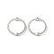 Alloy Bead Frames, Ring, Platinum, 13x3mm, Hole: 1.6mm