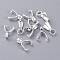 304 Stainless Steel Ice Pick Pinch Bails, Silver, 9x6.5x3.5mm, Hole: 2mm, Pin: 0.8x0.5mm