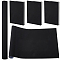 Nylon Fabric, Binding Cloth, Rectangle, Black, 890x430mm