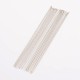 スチールビーズ針  プラチナ  79x0.4mm  約の25~30pcs /バッグ&nbsp;ES002Y-1