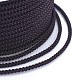 ポリエステル編組コード  ブラック  2mm  約16.4ヤード（15m）/ロール&nbsp;OCOR-F010-A31-2MM-3