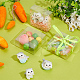 プラスチック製の収納ボックス  キャンディギフトパッケージ用品  正方形  透明  7x7x2.8cm&nbsp;CON-WH0086-083-5