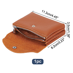 革製小銭入れ  財布  多用途に使えるメンズカードケース  長方形  ペルー  8.2x11.3x3.5cm&nbsp;AJEW-WH0314-130B