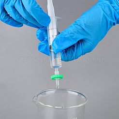 100個 2色 プラスチック製使い捨て微孔性針シリンジフィルター  ミックスカラー  21x18mm  穴：2mm  50個/カラー&nbsp;AJEW-OC0002-54